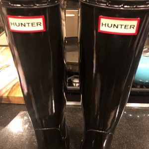 Hunter tall rain boots Patton sz 9